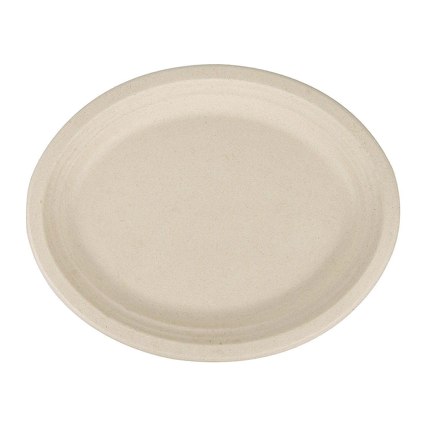 100% Compostable Disposable Paper Plates Bulk [12.5" Oval 50 Pack], Bamboo Plates, Eco Friendly, Biodegradable, Sturdy Large Dinner Party Plates