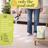 Merry & Gold Carpet Deodorizer & Freshener Powder | 31 oz Lemon + Mint | Pet Odor Eliminator for Rugs, Upholstery, Strong Odor Control & Pet Urine |