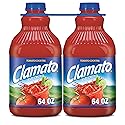 Clamato Original Tomato Cocktail, 64 fl oz bottle 2 Pack, Flavored With Tomato Juice & Spices, Perfect Mixer for the Authentic Michelada, Bloody Mary