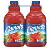 Clamato Original Tomato Cocktail, 64 fl oz bottle 2 Pack, Flavored With Tomato Juice & Spices, Perfect Mixer for the Authentic Michelada, Bloody Mary