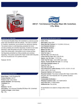 Tork ShopMax Heavy Duty Centerfeed Paper Towel White Self Dispensing, High Absorbency, 4 x 200 Sheets, 450137