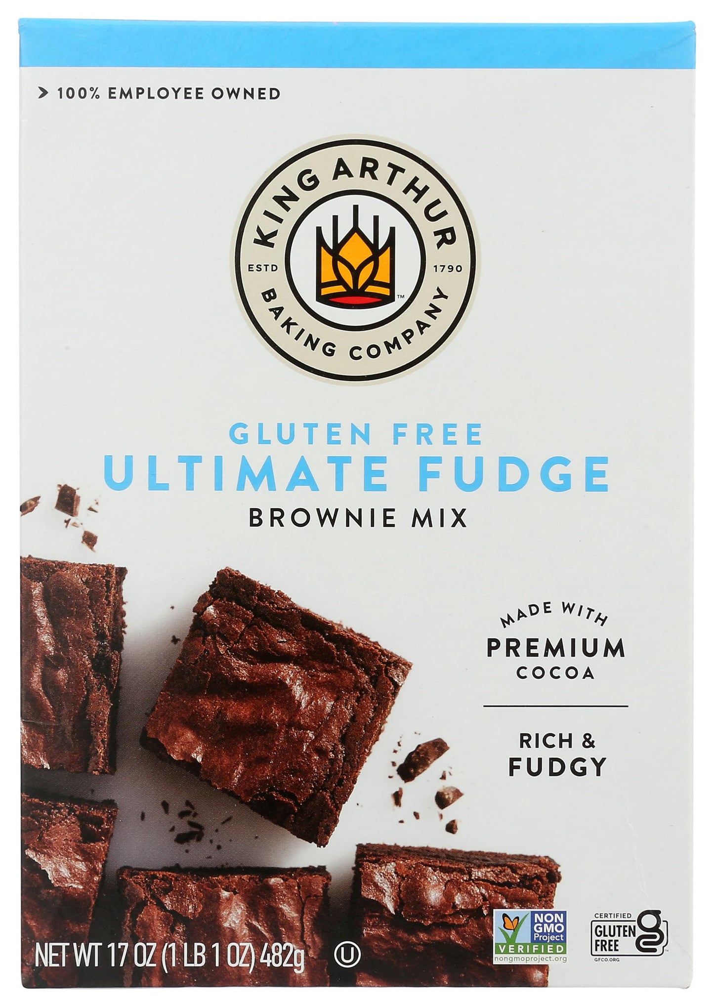 King Arthur, Gluten Free Brownie Mix, 17 Ounce