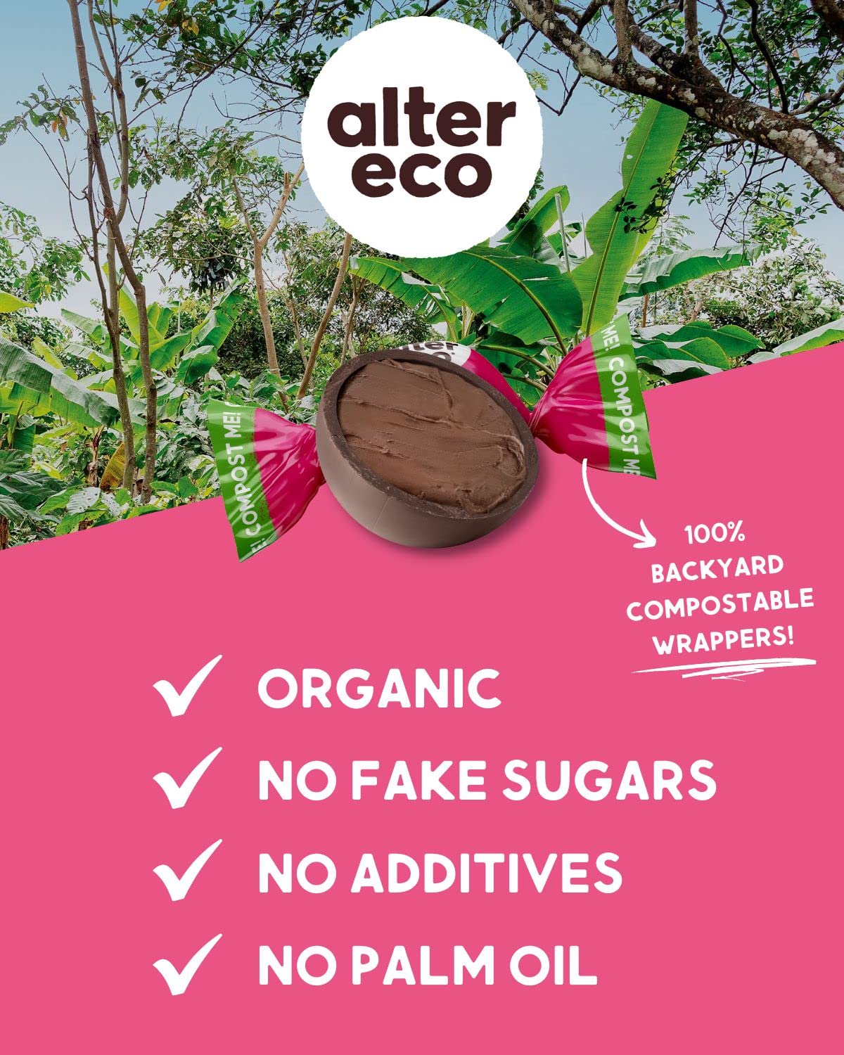 Alter Eco | Deep Dark Sea Salt Truffles | 58% Pure Dark Cocoa, Fair Trade, Organic, Non-GMO, Gluten Free Dark Chocolate Truffles (10 Count (Pack