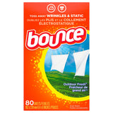 Bounce 80068 Outdoor Fresh Scent Fabric Softener Sheets 80 Count