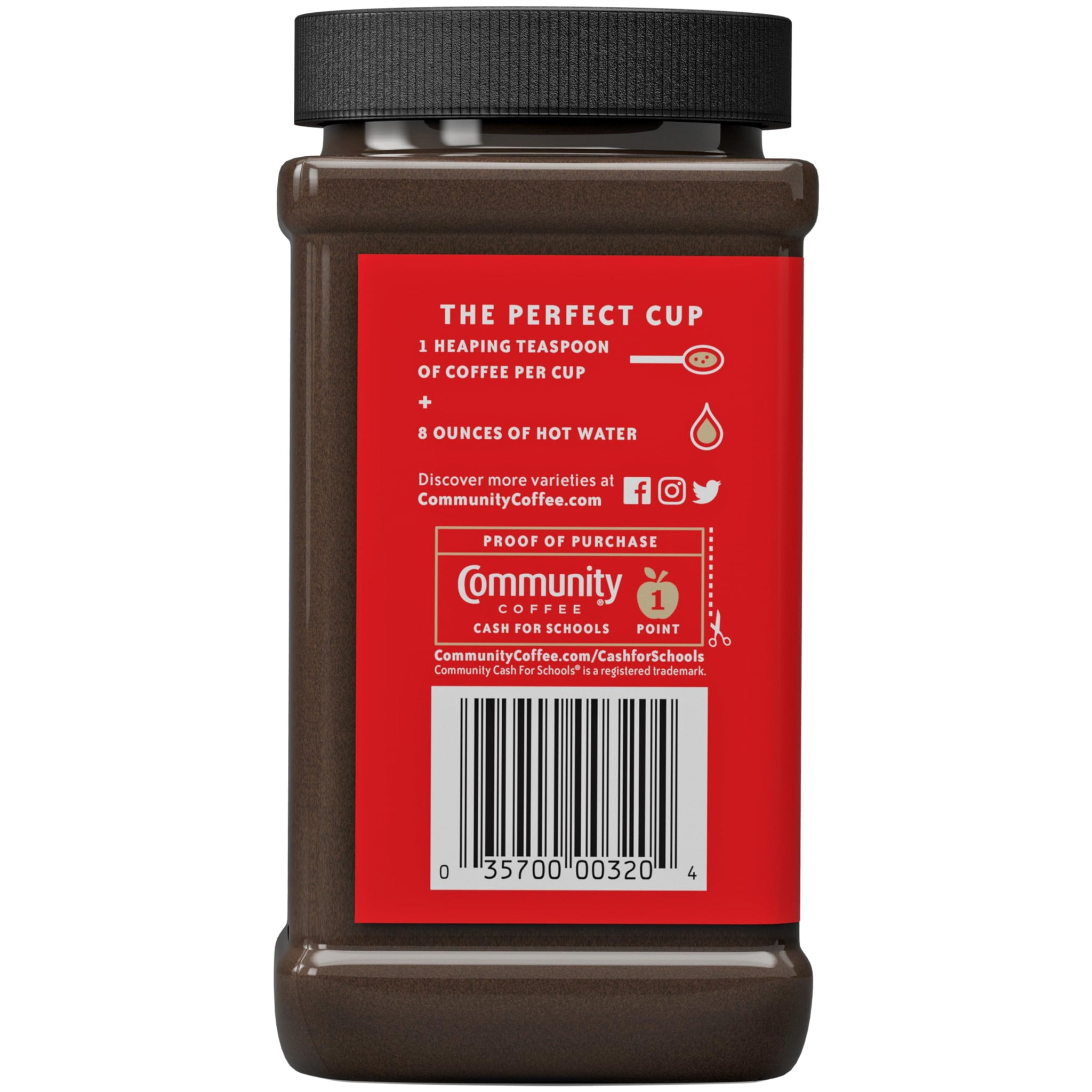 Community Coffee Signature Blend Instant Coffee, Dark Roast, 7 oz Jar (Pack of 1)