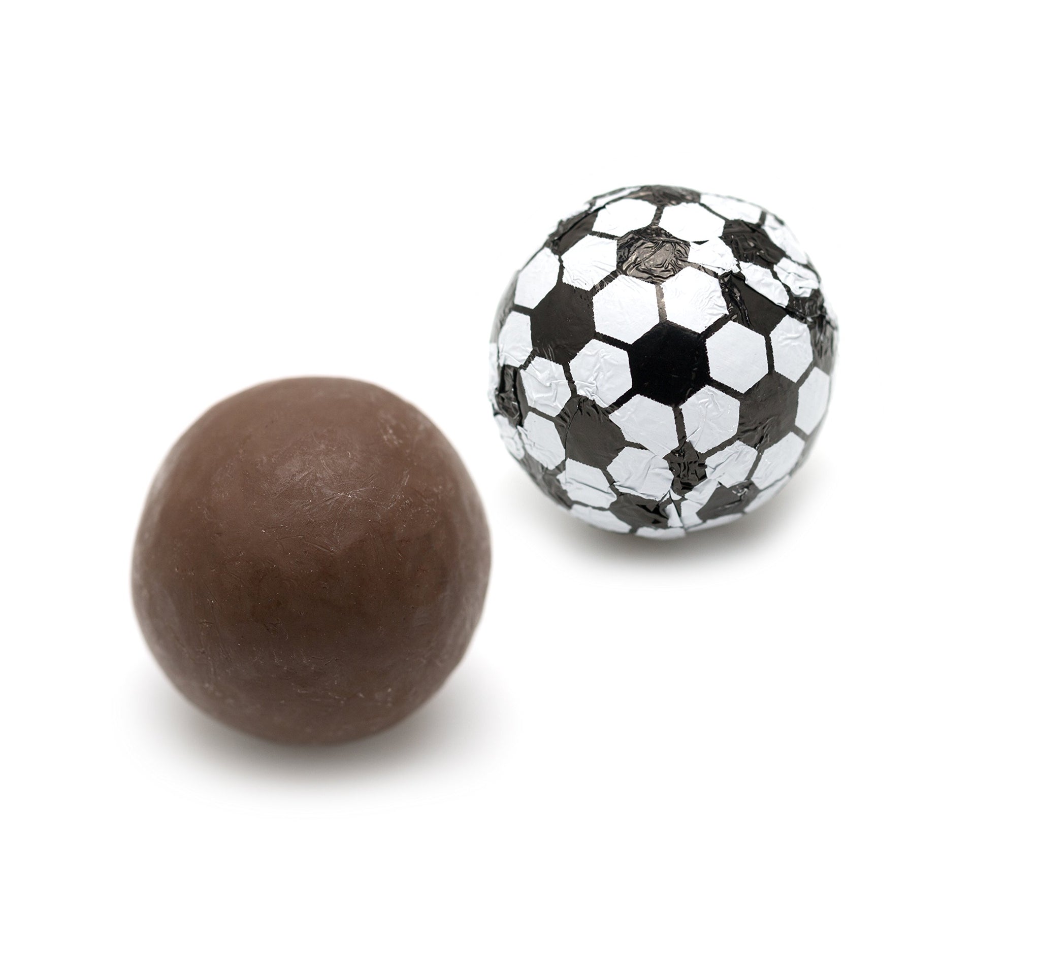 CandyOut Chocolate Soccer Balls 2 Pound - Foil Wrapped Chocolate Candy in Sealed Bag