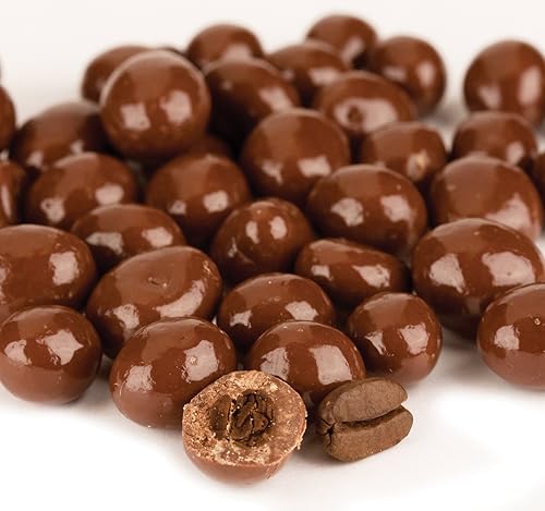Chocolate Covered Coffee Espresso Beans (Regular Chocolate, 1 Lb)