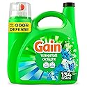Gain Liquid Laundry Detergent with Odor Defense, Waterfall Delight Scent, Laundry Soap For HE Washing Machines, 177 fl oz, 134 Loads (Packaging May