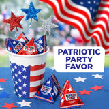 Patriotic Candy - 40 Count Pack - Popping Rocks Pouches - 4th of July Candy - Strawberry and Blue Raspberry Flavors - Individually Wrapped Party