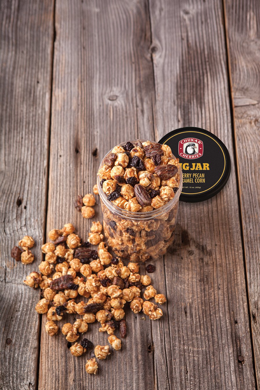 Chukar Cherries Cherry Pecan Caramel Corn Big Jar