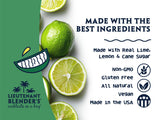 Lt. Blender's Silver Bar Margarita Cocktail Mix/Concentrate - Makes 2.5 Gallons of Non-GMO Frozen or "On the Rocks" Margarita Mixer - for your