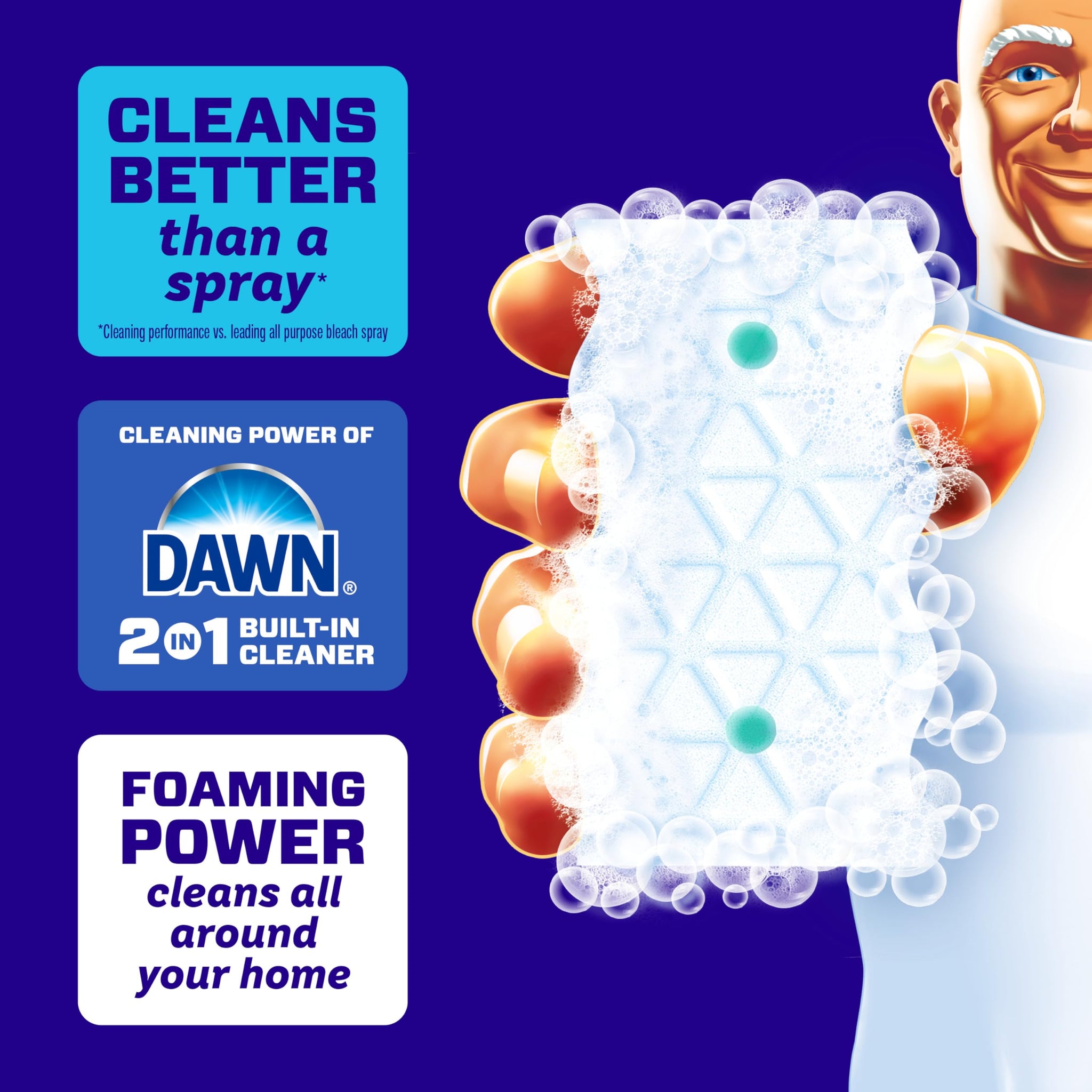 Mr. Clean Magic Eraser Foaming Sponge, All Purpose Cleaner, Dawn Cleaning Power, Wall, Sneaker, Oven Cleaner, Kitchen, Bathroom, Shower Cleaning