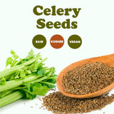 Food to Live Whole Celery Seeds, 1 Pound - Dried Spice, Vegan, Kosher, Bulk. Intense Flavor. Rich in Iron, Zinc, Fiber. Perfect for Pickling