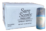 Sure Scents™ Fresh Linen Automatic Spray Refills, 4.5 oz. 12 Pack