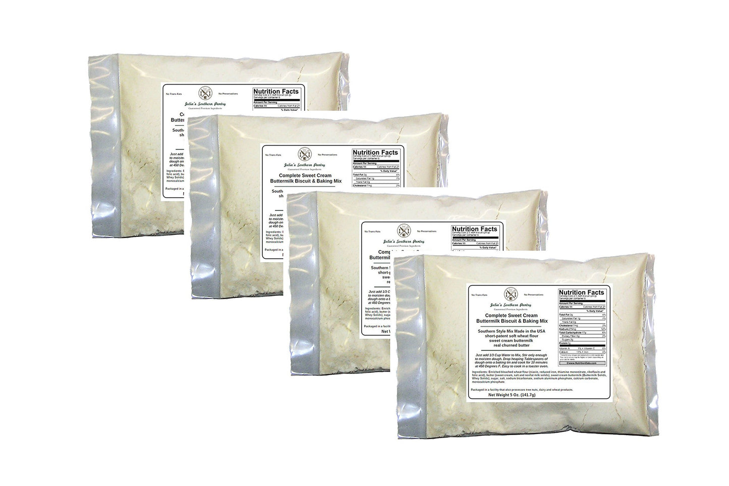 Sweet Cream Buttermilk Biscuit Mix with Real Butter 5 Oz - 4 Pack