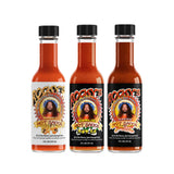 Rocky's 3 Pack! Honey Hot - Garlic - Bacon - Gourmet Red Chili Sauce with Perfectly Balanced Heat - Great Hot Sauce Gift and Wing Sauce - 5 oz (3
