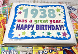 RETRO CANDY YUM ~ 1938 88th Birthday Gift Box Retro Candy Assortment from Childhood for 88 Year Old Man or Woman Born 1938