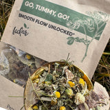 Leckar Go Tummy Go Herbal Tea - Natural Digestive Support & Bloating Relief - Gentle Detox & Regularity Blend with Senna, Fennel & Dandelion