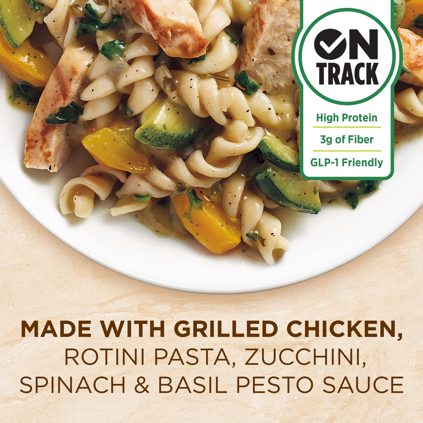 Healthy Choice Cafe Steamers Grilled Chicken Pesto with Vegetables, Convenient Microwave Meal Made With No Preservatives, Frozen Meal, 9.9 OZ Bowl