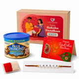 LoveNspire Personalized Name Bead Rakhi for Brother - Custom Bracelet Jewelry Gift with Greeting Card, Roli Chawal & Chocolates, Raksha Bandhan Gift