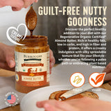 USDA Organic Almond Butter Cinnamon, 14 oz - No Palm Oil, Almond Nut Butter - 2x the Antioxidants and Vitamin B Versus Other Nut Butter with Coconut
