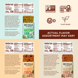 Mezcla Puff-Crispy Plant Based Protein Bars - Variety Pack - Healthy Snacks for Adults & Kids - Granola Bars for School, Travel, & Office Snacks