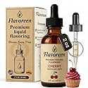 Flavoreen Cherry Extract - Highly Concentrated Liquid Flavoring - Water Soluble - for Drinks, Candy Making, Baking, Icing & Sodas - Premium Cherry