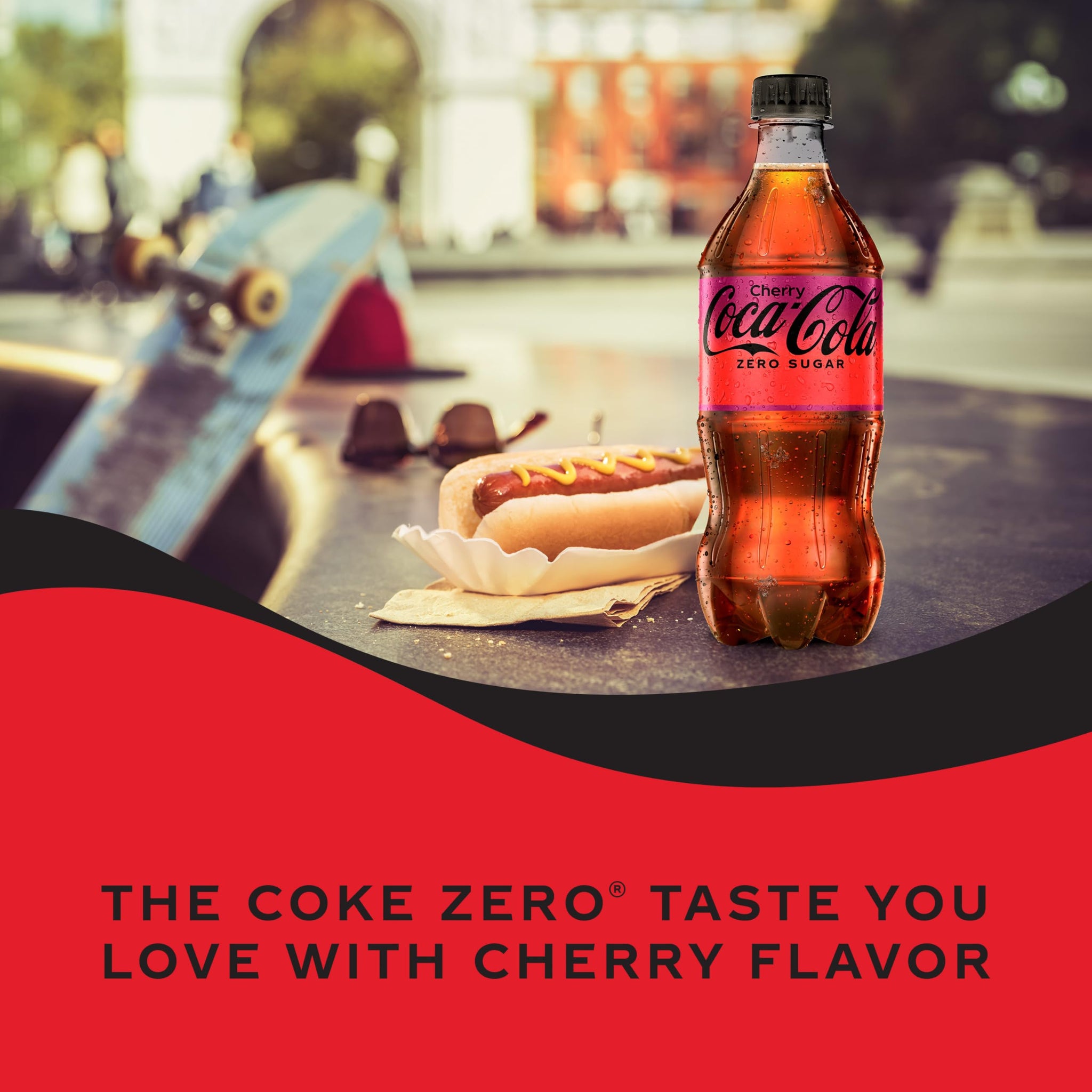 Coca-Cola, Cherry Coke Zero Soda, 20 Ounce (24 Bottles)