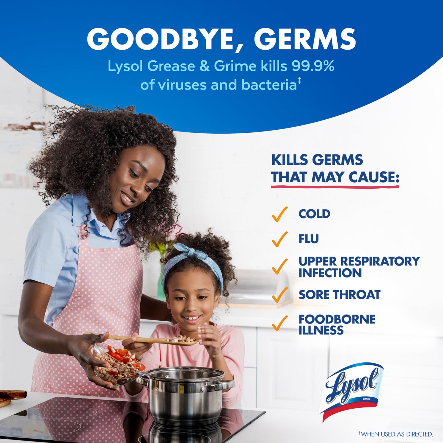 Lysol Pro Kitchen Spray Cleaner and Degreaser, Antibacterial All Purpose Cleaning Spray for Kitchens, Countertops, Ovens, and Appliances, Citrus
