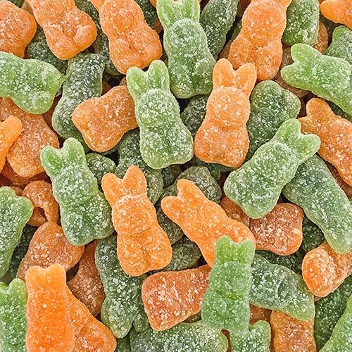 Bunny Candy 5 lb Bulk - Assorted Fruity Flavored Gummy, Bunny Shaped Candies Bulk, For Egg Hunts, Party Favors, Classroom Treats, Candy Bowls & Spring
