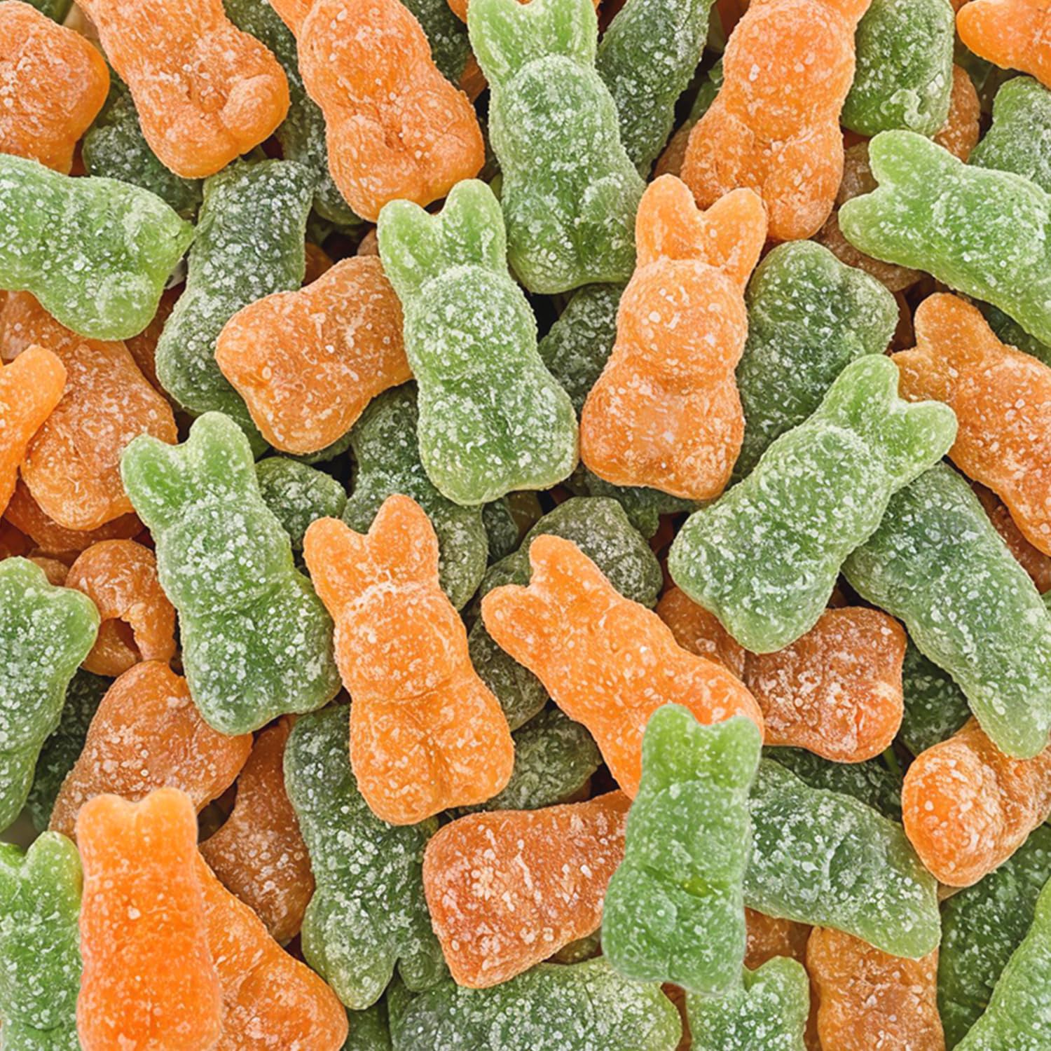 Bunny Candy 5 lb Bulk - Assorted Fruity Flavored Gummy, Bunny Shaped Candies Bulk, For Egg Hunts, Party Favors, Classroom Treats, Candy Bowls & Spring