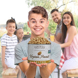 FERIDIES Extra Large Gourmet Virginia Salted Peanuts, Cooked in Pure Peanut Oil, No Preservatives, Non-Gmo, Kosher Certified - 36 Oz Tin