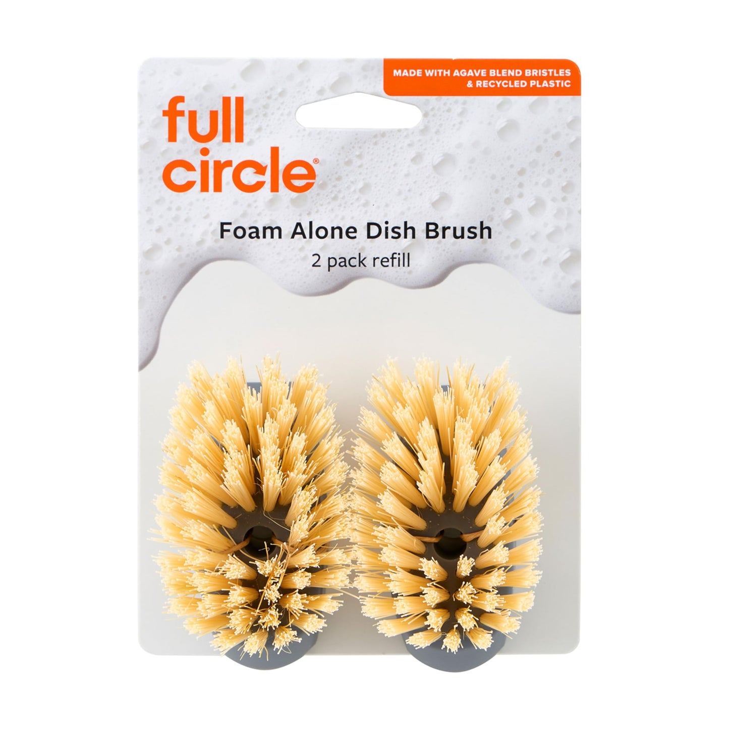 Full Circle Refills for FOMO Foam Soap Dispensing Dish Brush, 2 Pack