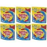 Gummy Red Fish Mini Soft & Chewy Candy - Classic Fruity Red Gummy Candy, 12 oz Share Size Resealable Bags (6 Pack) Bulk Candy - Movie Night Treats