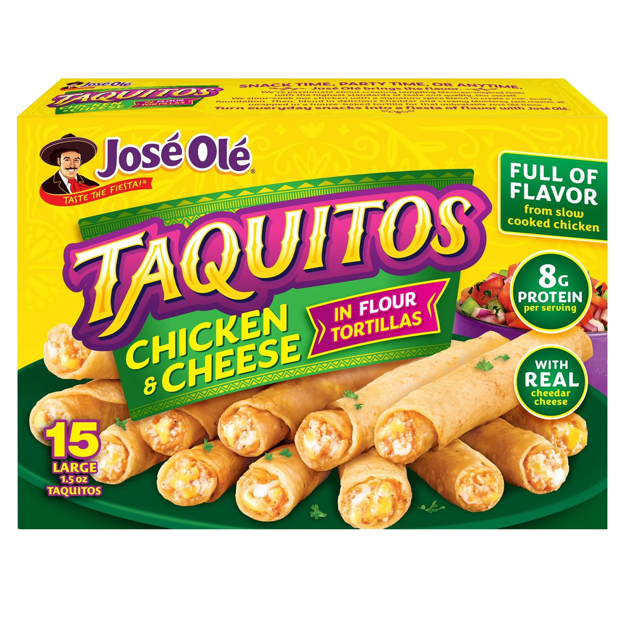 Jose Ole Chicken Taquitos Frozen Box, 22.5 Oz