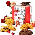 David’s Cookies Assorted Cookie Love Gift Tin, Fresh Baked Gourmet Dessert Sampler, Soft Handmade Cookie Variety, Premium Bakery Cookies for Gifting
