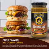 House of Q Slow Smoke Gold BBQ Sauce - Award-Winning Mustard-Based Barbecue Sauce with Tangy, Zesty, Bright and Mustard Flavor - Gluten Free, MSG