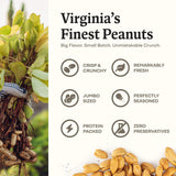 Belmont Peanuts Gourmet Sea Salt and Black Pepper Flavored Virginia Peanuts, 25 oz (1 Pack) - Only 4 Simple Ingredients, No Preservatives, 7g Protein