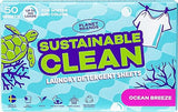 Planet Brands Laundry Detergent Sheets - Made in Sweden, Up to 100 loads 50 Sheets, Sustainable Clean Liquidless Technology, Dissolves Instantly, No