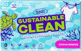 Planet Brands Laundry Detergent Sheets - Made in Sweden, Up to 100 loads 50 Sheets, Sustainable Clean Liquidless Technology, Dissolves Instantly, No
