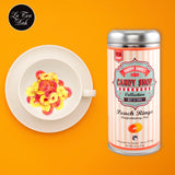 La Tea Dah Peach Green Tea - Gunpowder Green With Natural Peach & Apricot Flavor, Unsweetened & Lightly Caffeinated Dessert Tea, Serve Hot or as Iced