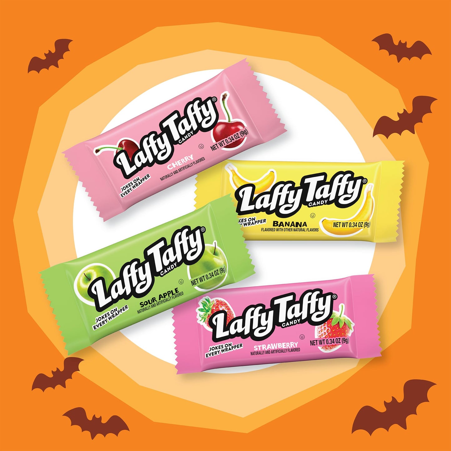 Laffy Taffy Candy, Assorted Mini Bars, 12 Ounce