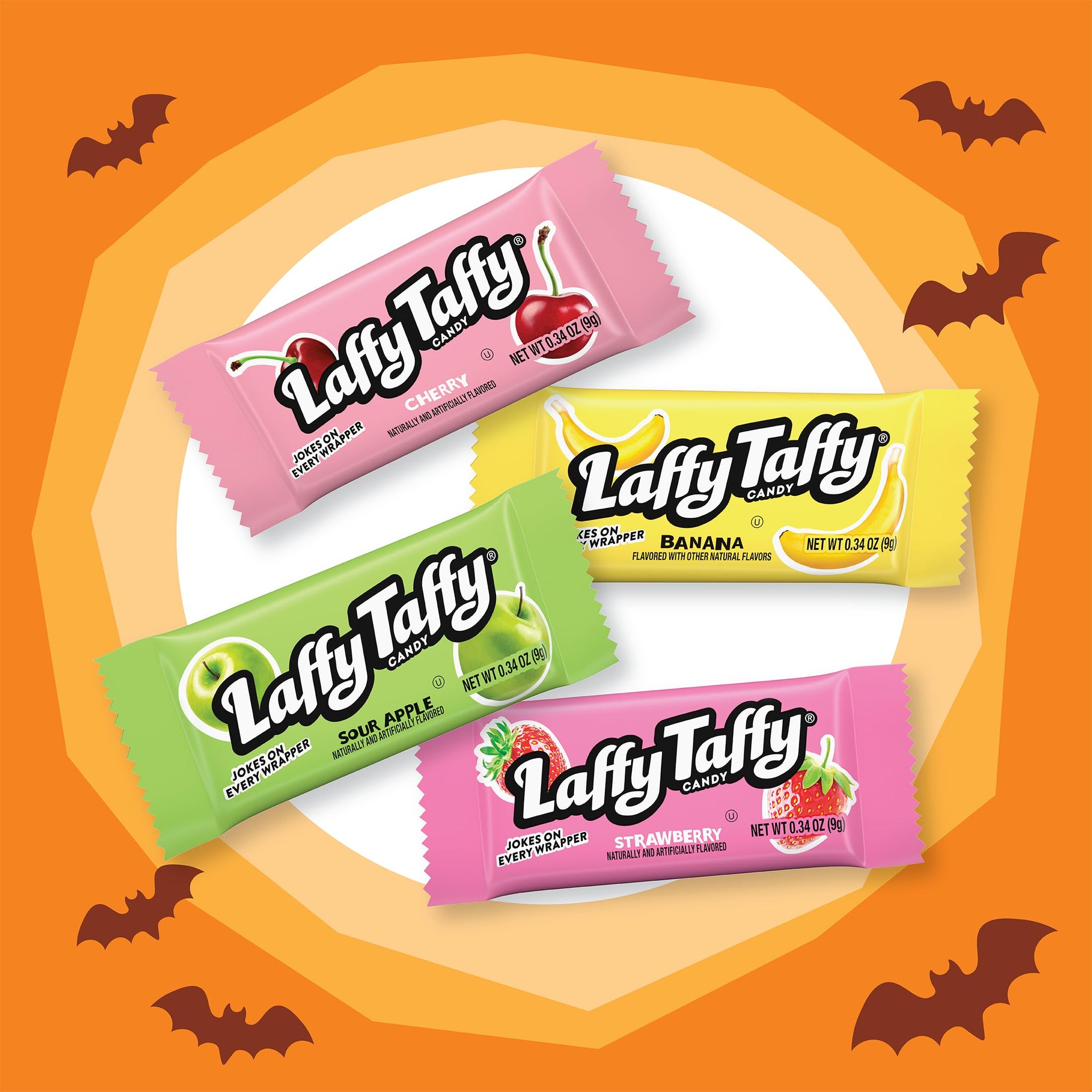 Laffy Taffy Candy, Assorted Mini Bars, 12 Ounce