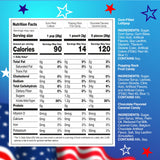 Patriotic Candy Assortment - 3 Pound Bulk Pack - 4th of July Candy - Chocolate Caramels, Lollipops, Popping Rocks Pouches - Red White and Blue Treats