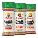 Flavor God Keto Spice Set, Combo Pack of 3 (Everything, Garlic Lovers, Taco Tuesday) Herb, Spice, Vegetable Seasoning Gift, Natural Healthy Blend