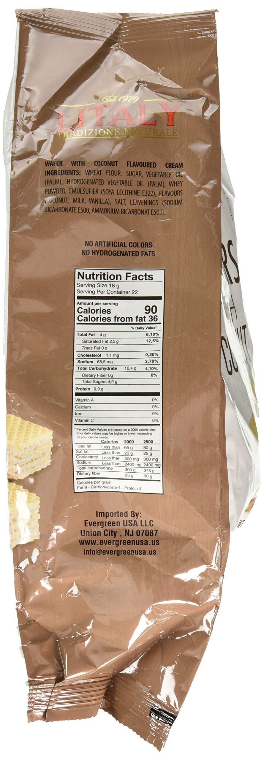 Litaly Bite Size Wafers with Coconut, 14.1 Ounce