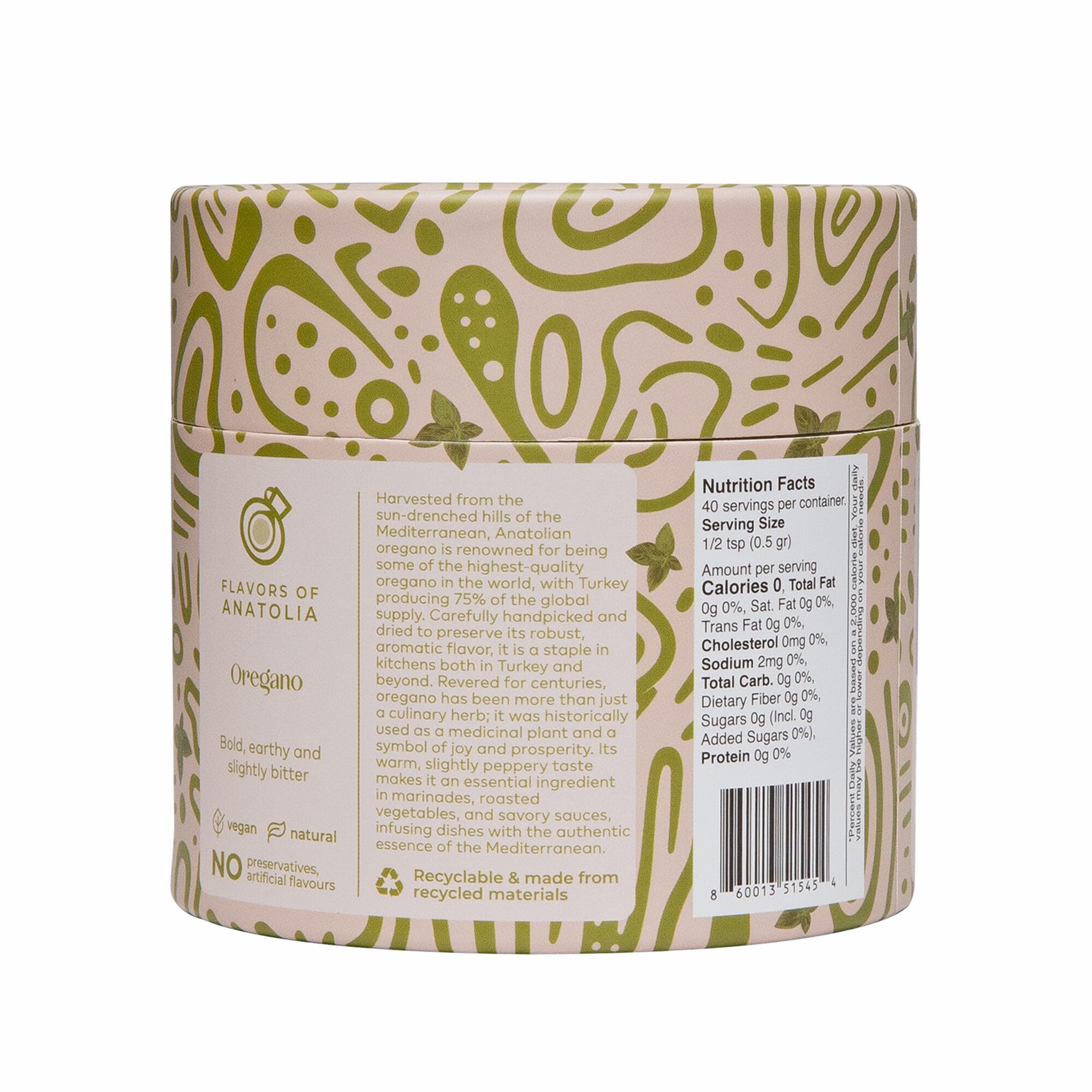 Cybele’s Harvest Dried Oregano 0.7oz, Turkish Mediterranean Oregano Herb for Pizza Pasta Sauces