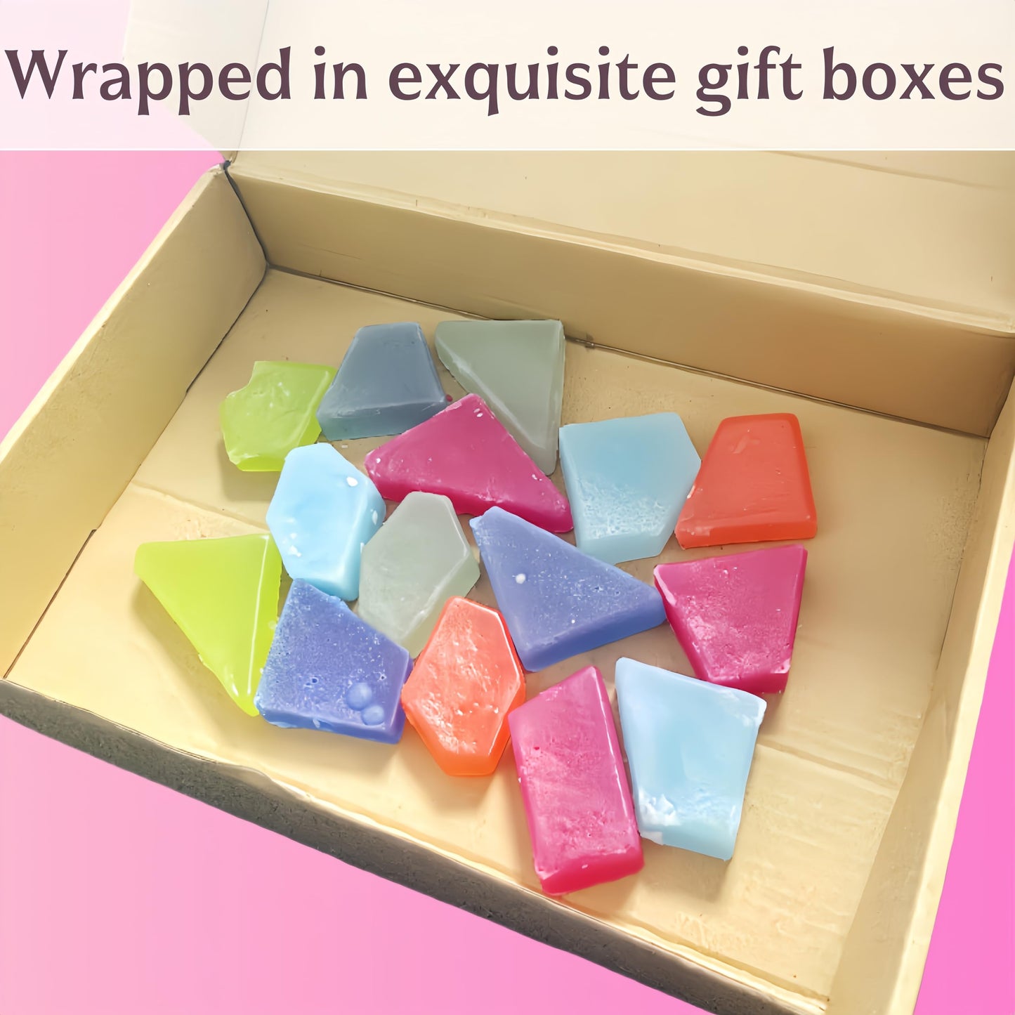 Rainbow Kohakutou Edible Gems - 250g Japanese Crystal Candy | Individually Wrapped, Vegan Gluten-Free ASMR Crispy Clusters with Chewy Centers