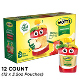 Mott's Original Applesauce, 3.2 oz clear pouches, 12 count