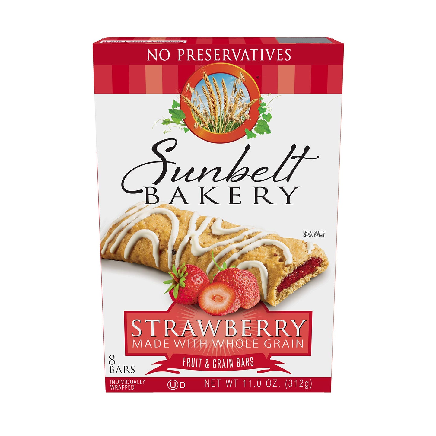 Sunbelt Bakery Strawberry Fruit & Grain Bars, 1.4 oz Bars, 8 Count